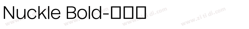 Nuckle Bold字体转换